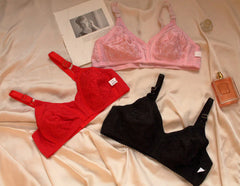 Basic Cotton Chikan Bra (PACK OF 4)