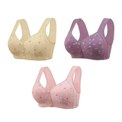 Anti Sagging Front Open Cooling Cotton Bra (PACK OF 4)